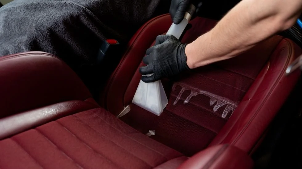 Mobile interior stain treatment add-on service